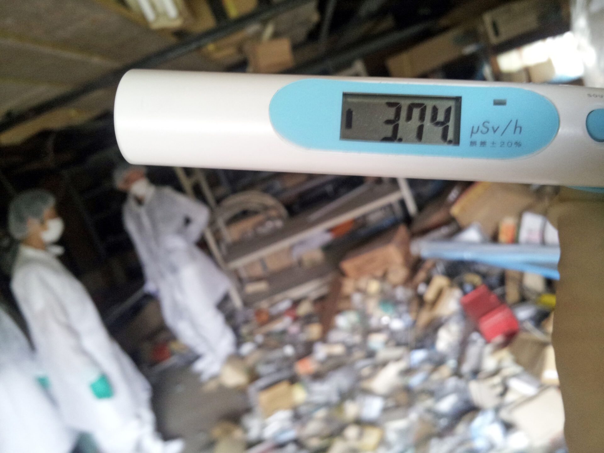 Radiation levels measured during a visit by organizers of <em>Don’t Follow the Wind</em> to the Fukushima exclusion zone. <span class="feature_caption_credit">Don’t Follow the Wind</span>