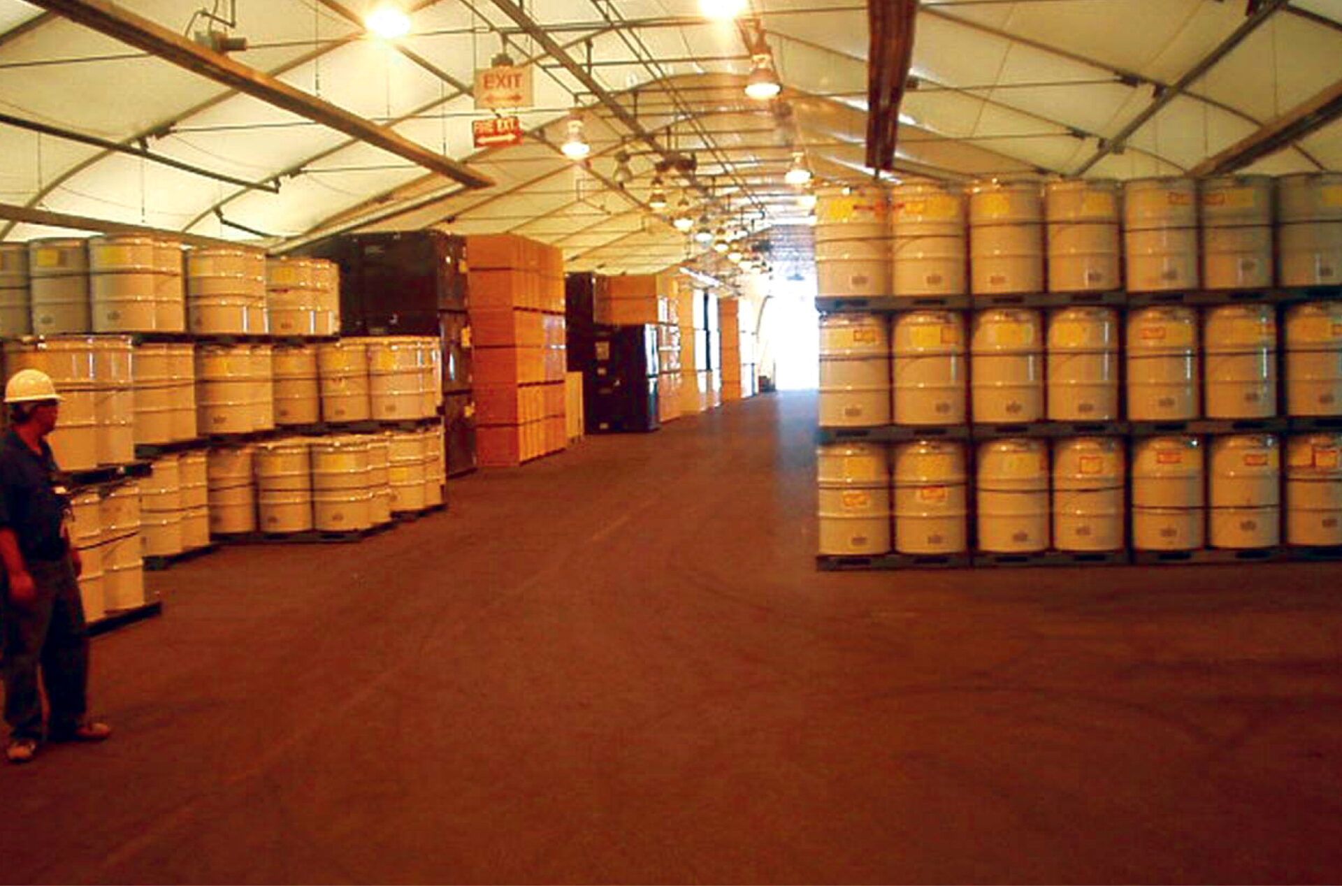 Waste drums at Rocky Flats - Energy Department