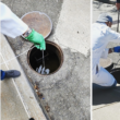 Wastewater sampling.