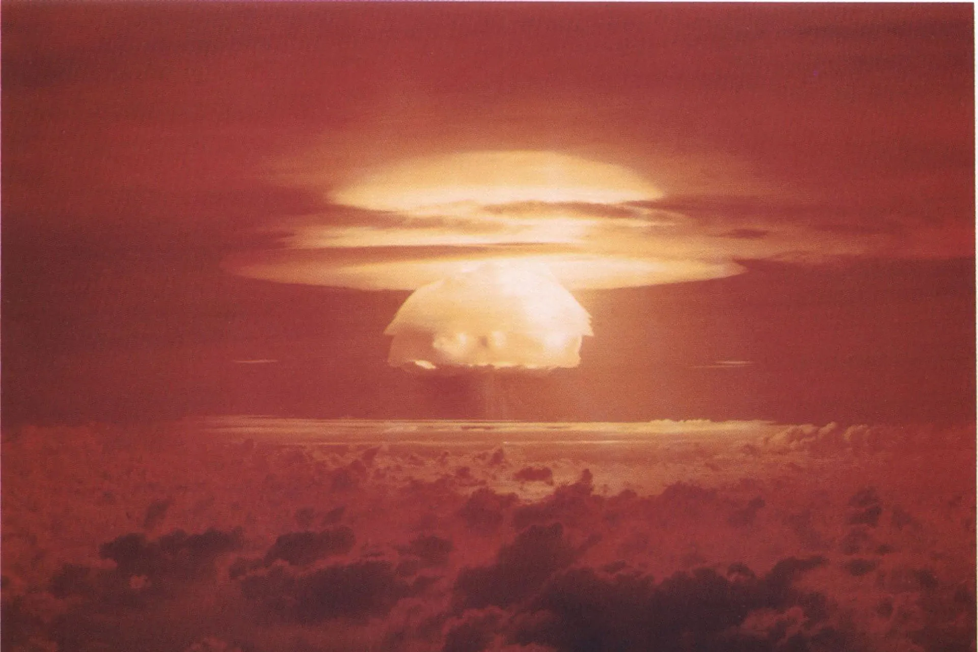 Bravo test at Bikini Atoll 1954