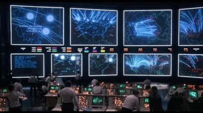 War Games movie simulation of control room