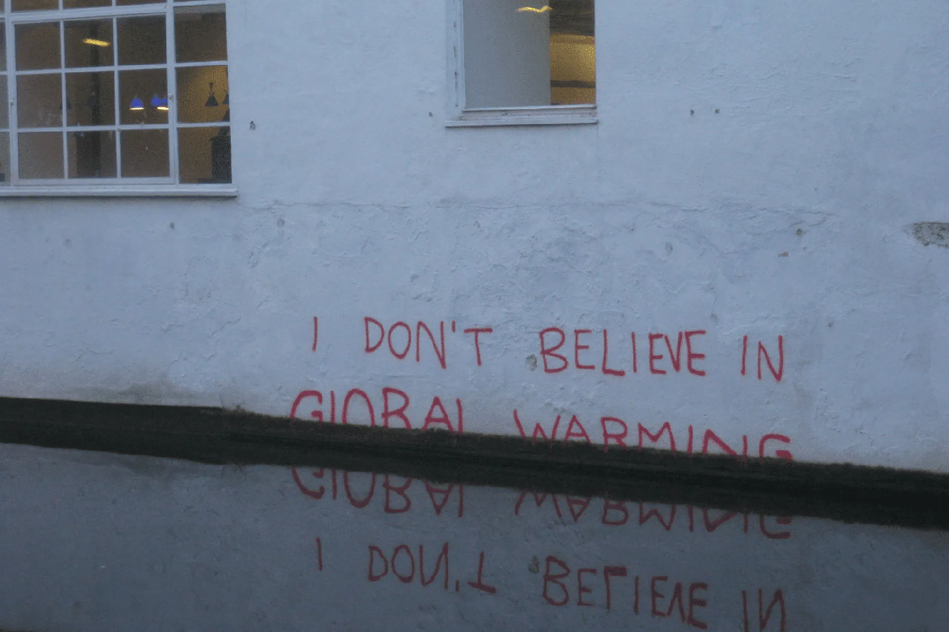 Graffiti in London, possibly a work of Banksy. Photo credit: Matt Brown