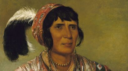 Seminole leader Osceola in 1838, painted by George Catlin