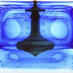 spinning top under high-speed photography