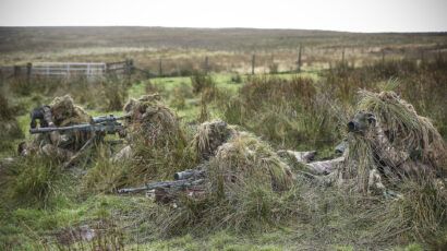 snipers in camouflage