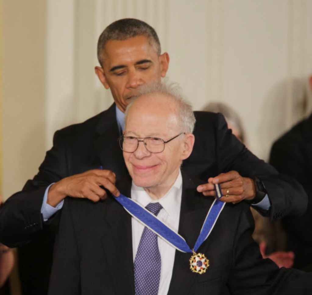 Dick Garwin received the Presidential Medal of Freedom in 2016 (White House photo).