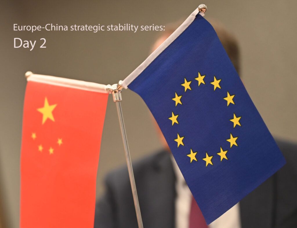 Flags of China and the EU