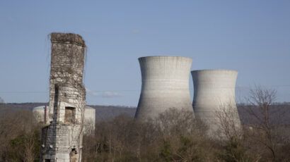 dormant nuclear reactor towers