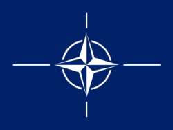 The NATO flag.