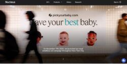 Screenshot of real 2025 ad for the Nucleus Embryo company