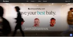 Screenshot of real 2025 ad for the Nucleus Embryo company
