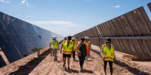 solar energy development construction site