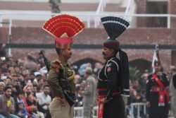 Indo-Pakistani border ceremony