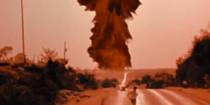 A scene from the film 'The Day After' (1983) about the effects of a devastating nuclear holocaust on small-town residents of eastern Kansas. (Credit: American Broadcasting Companies, Inc.)