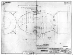 schematics of Fat Man bomb