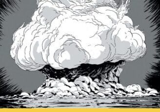 The cover of 'Trinity: A Graphic History of the First Atomic Bomb,' a graphic novel by Jonathan Fetter-Vorm.
