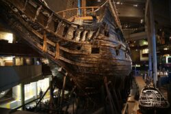shipwreck in museum