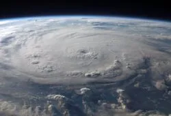 Climate change - space - hurricane